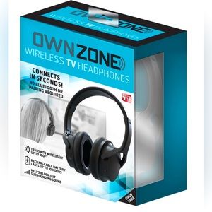 🎧NWOB~WIRELESS TV STEREO SOUND HEADPHONES🎧All the Original Cables & Chargers.